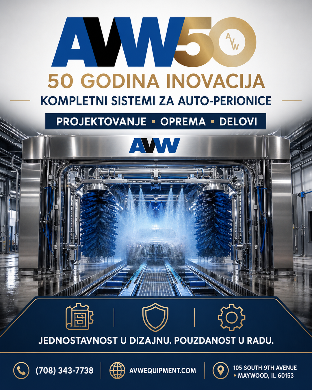 AVW Equipment: 50 godina inovacija u sistemima za auto-perionice